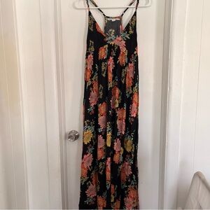 O'Neill Black Floral Maxi Dress